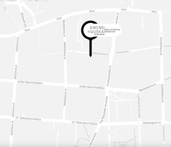 Karta: Dalmatinska ulica 5, Zagreb